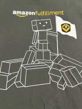 Amazon Fulfillment Crewneck T-shirt Inspired by Minecraft Size 3XL Employee